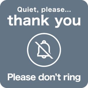 英語でチャイムのお願いとお礼を伝える、ペットのいる家の置き配OKマグネットサイン